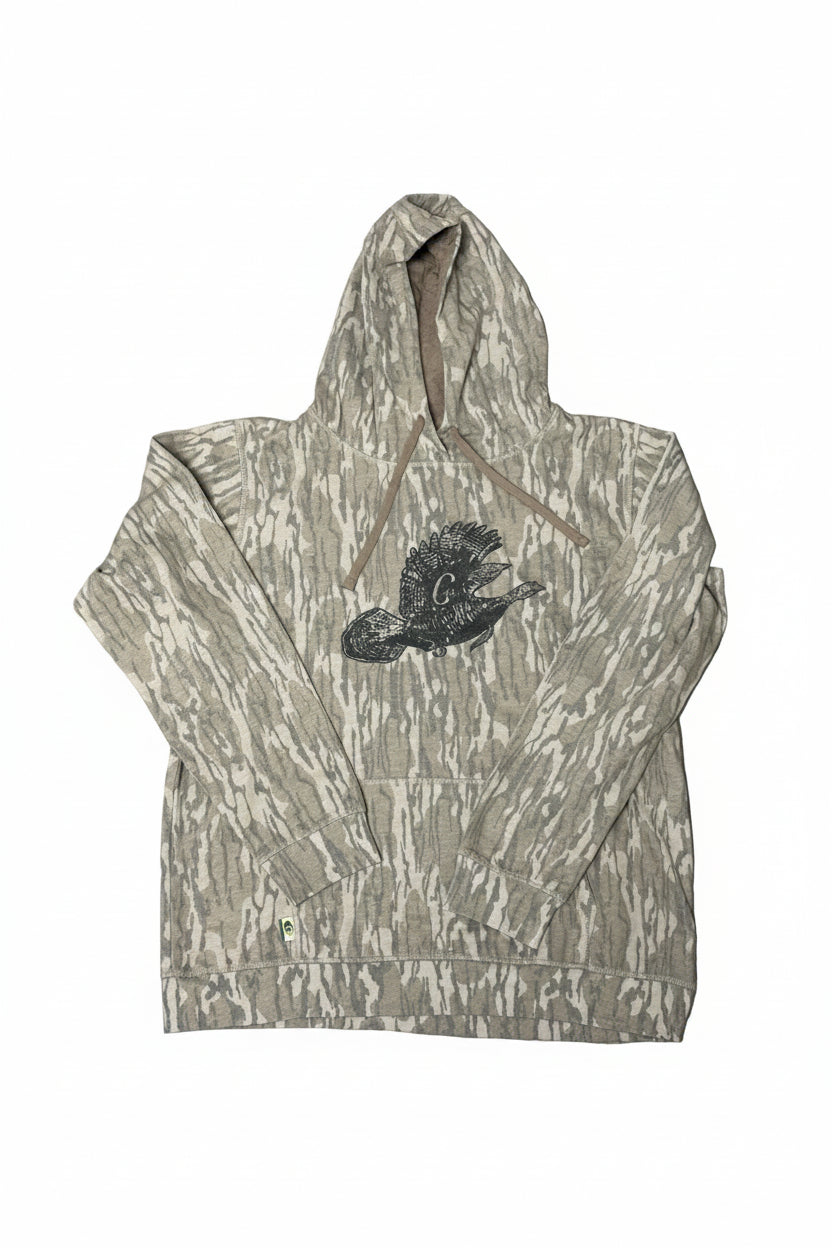 Chasing 49 Flying Turkey Hoodie in Mossy Oak Original Bottomland camouflage