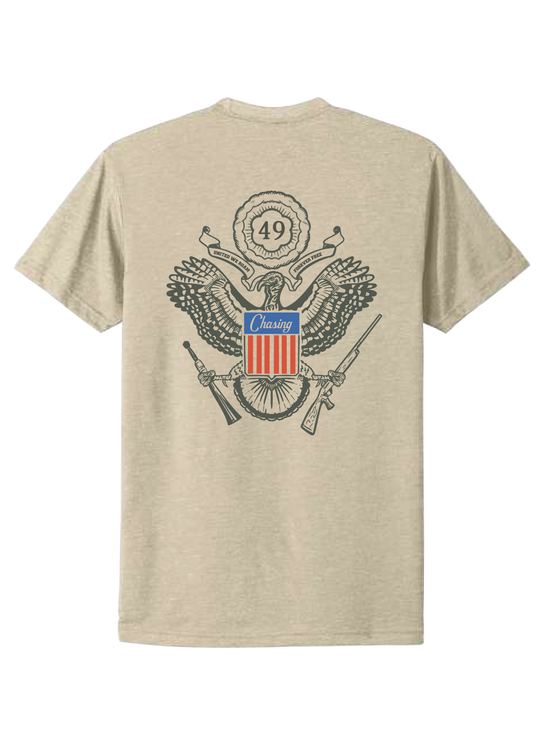 U.S. Seal Crest T-Shirt - Heather Tan